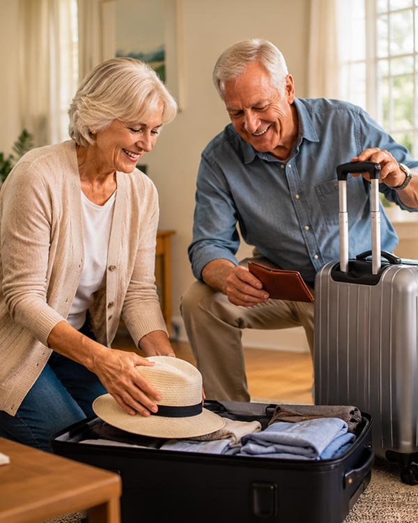 Senior travelers4by5 Easing Back Pain While Traveling