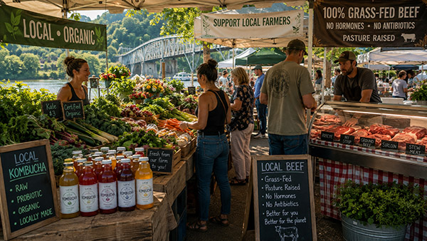 Farmers markets are great sources of food for organic detoxing
